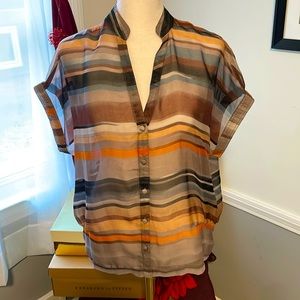 NWT! Sugar Lips Striped Blouse Size S